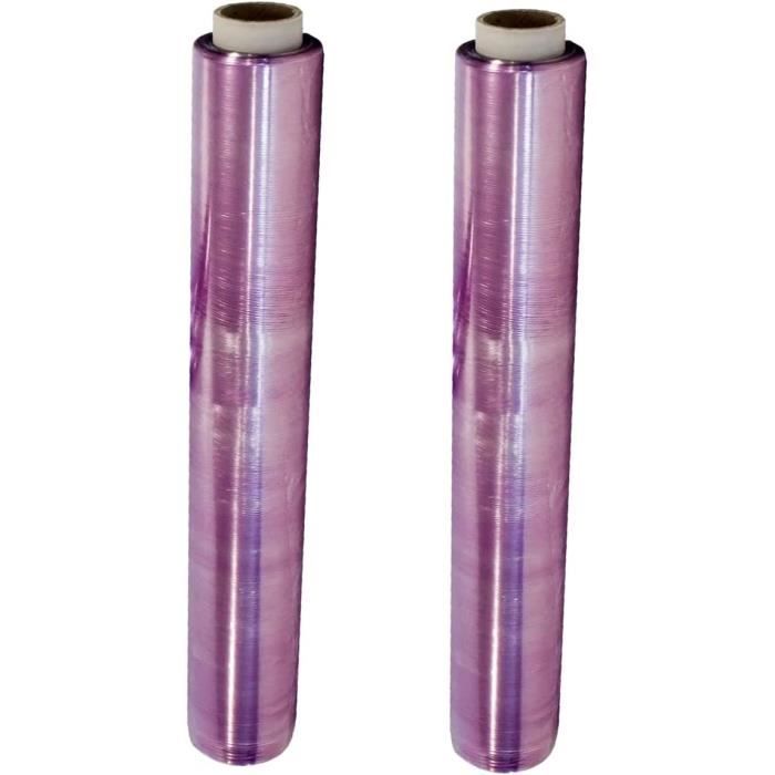 Film étirable Alimentaire Professionnel - Lot De 3 Rouleaux 45 Cm X 300 M - Résistant, Adhérent, Pour Cuisine, Restauration, Tatouage - 10