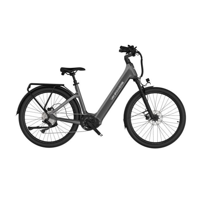 Vélo Électrique Vanpowers Urbangide Ultra S - Moteur 500W Batterie 48V14.4AH Assisté Autonomie110KM - Gris