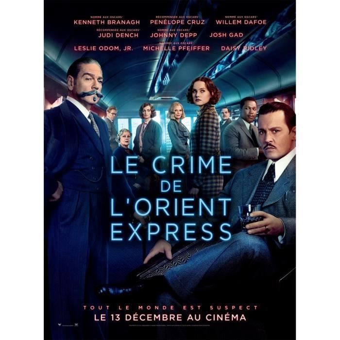 Le Crime De L Orient Express 2017 Kenneth Branagh Johnny Depp 116x156cm Affiche Originale De Cinema Envoi Plie Achat Vente Affiche Poster Le Crime De L Orient Express Cdiscount