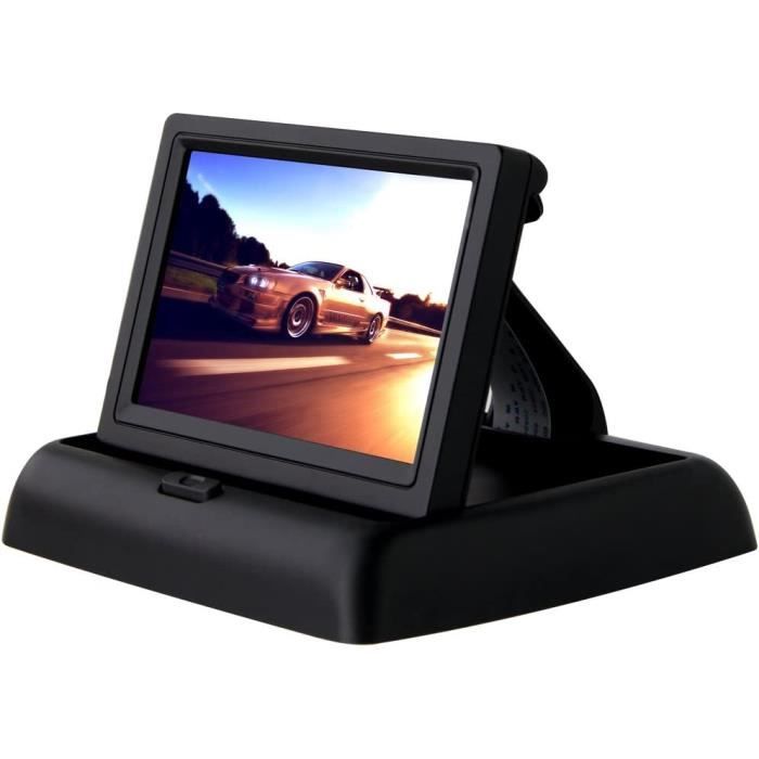 DAUERHAFT Oniteur De Voiture 4,3 Pouces, Oniteur De Caéra De Recul à écran LCD à Entrée V1/V2