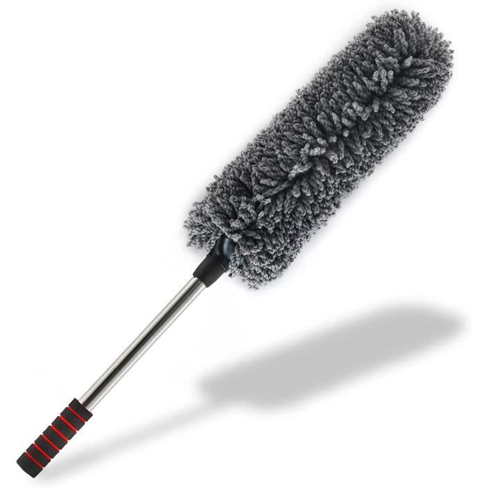 Plumeau Télescopique Microfibre MoKo - Poignée Extensible, Pour Voiture Et Intérieur, Gris Plumeau Télescopique Microfibre MoKo - Poignée Extensible, Pour Voiture Et Intérieur, Gris