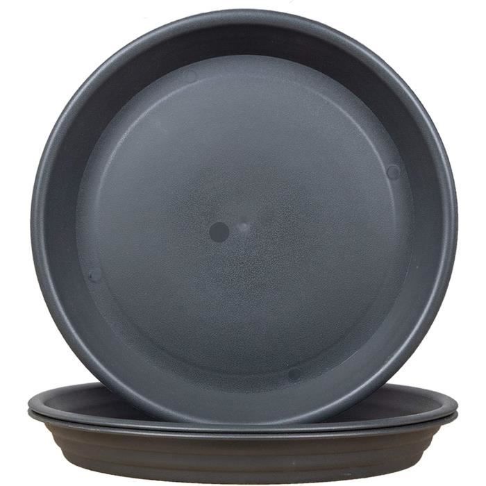 Soucoupes Pots De Fleurs PUDSIRN - Lot De 8 - 14.5cm à 29cm - Plastique PP - Intérieur/Extérieur