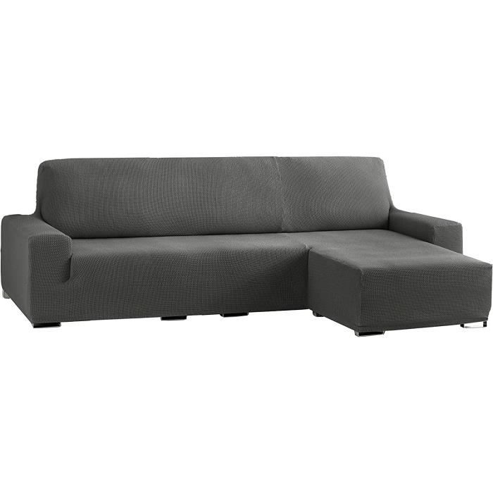 Eysa Cora Bielastisch Stuhlbezug Mit Rückenlehne – 2er Pack, Farbe Braun, Polyester-Baumwolle, Waschbar