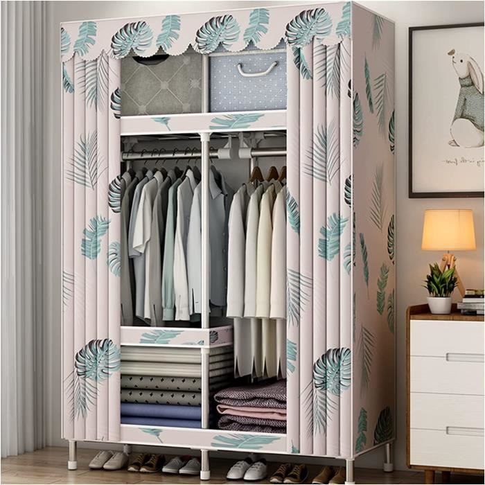 Pliable Armoire armoire armoire portable vêtement placard étagère avec