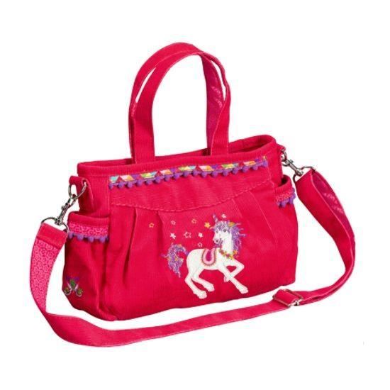 Ensemble Cadeau Licorne Fille - Sac à Main Peluche + Bijoux (Collier, Bracelet, Boucles D'Oreilles, Bagues)