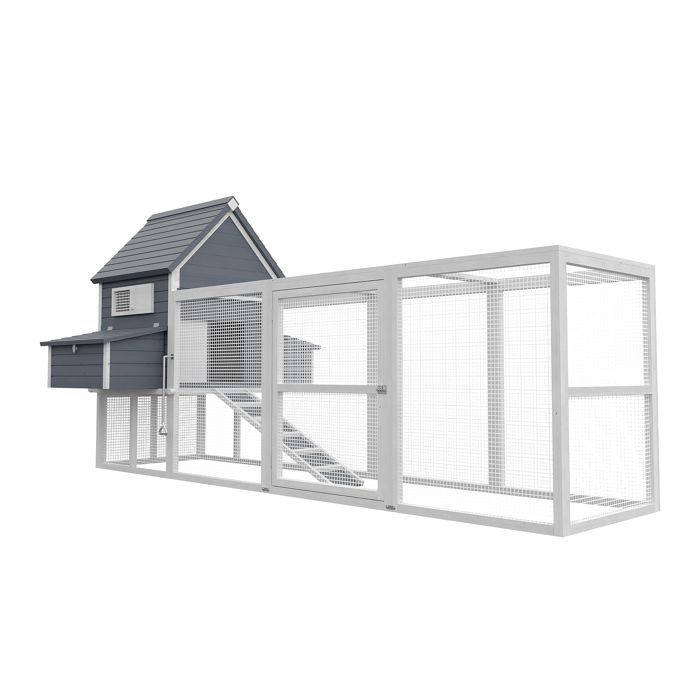 Wiltec Poulailler avec Nichoir et Enclos – 3100 x 1500 x 1500 mm – en Bois – avec Bac à crottes amovible – Cage Maison pour petits a Wiltec Poulailler avec Nichoir et Enclos – 3100 x 1500 x 1500 mm – en Bois – avec Bac à crottes amovible – Cage Maison pour petits a