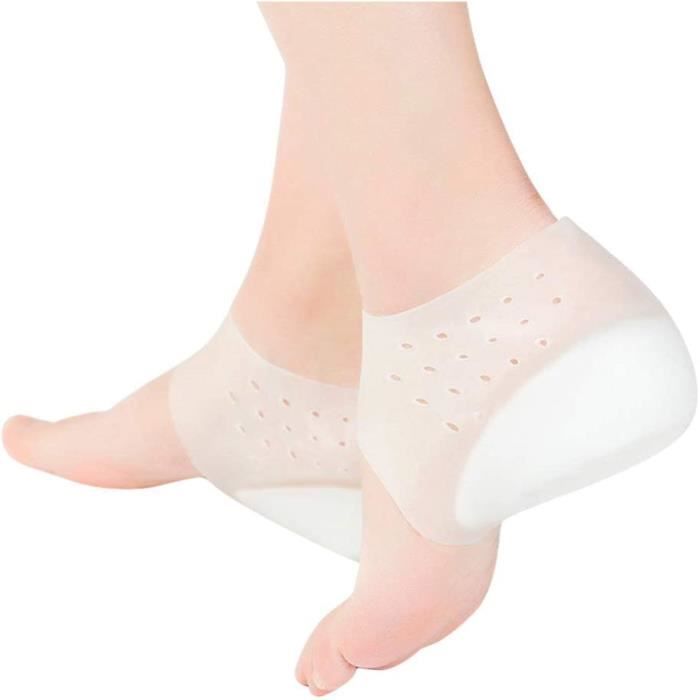 Semelles Talon En Gel - Paire - Augmentation Hauteur 2 Cm - Silicone Invisible Et Confortable - Pour Hommes Et Femmes