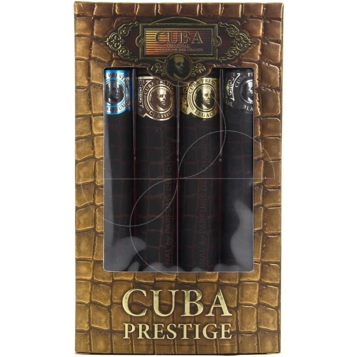 New Brand Coffret Cuba Prestige 4 Cigares Eau De Toilette