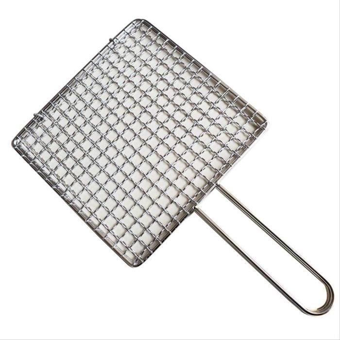 Amosfun Panier à Grillades Inoxydable 2Pcs Grille à Barbecue Avec