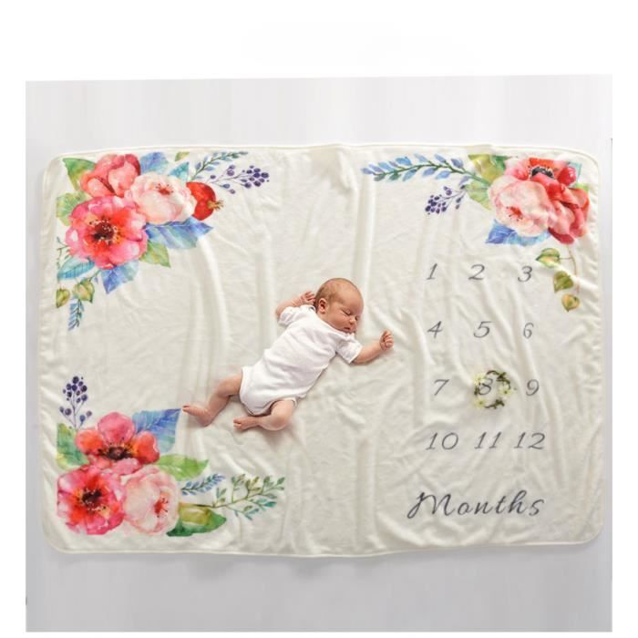 Couverture Bebe Plaid De Photographie 102x152cm Motifs Caracteres Et Fleurs Rouge Modele 8 Cdiscount Puericulture Eveil Bebe