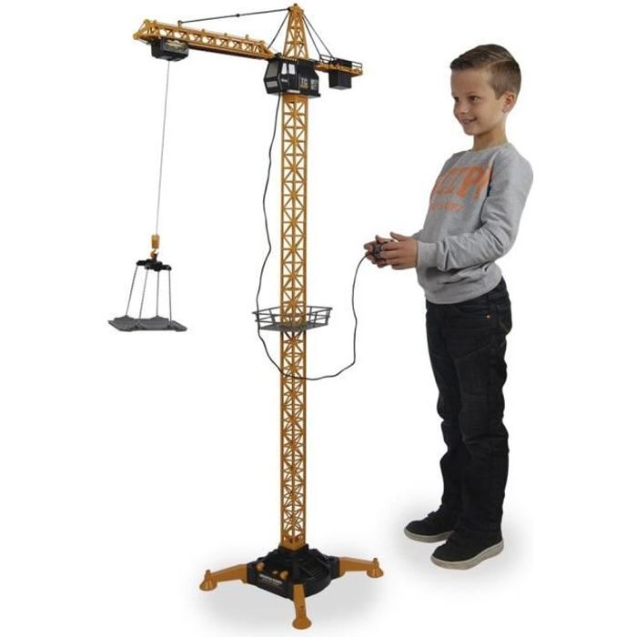 Grue à tour en alliage RC pour enfants, camion d'ingénierie électrique  télécommandé, 1,25 mètres de haut, grue jouet grue