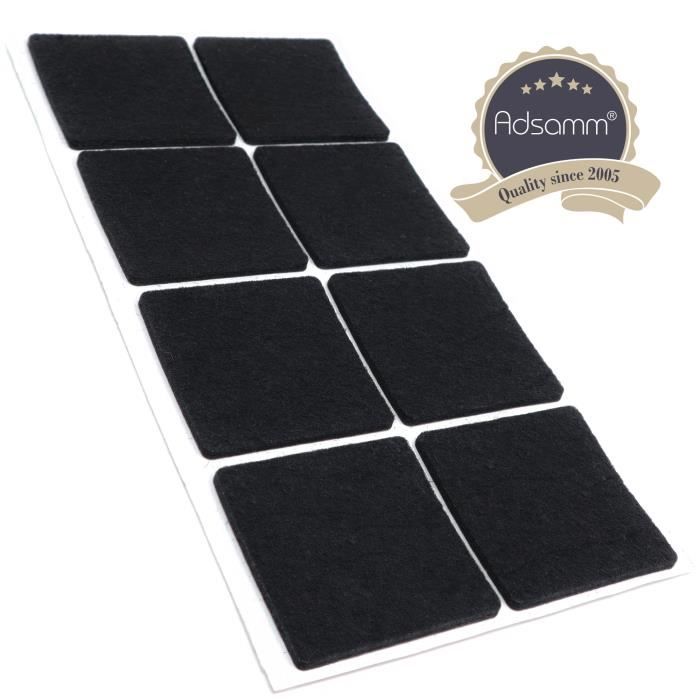3,5 mm hauteur |/ patins glisseurs auto-adh/ésifs de qualit/é optimale Adsamm/® rond gris 8 x patins en feutre /Ø 50 mm