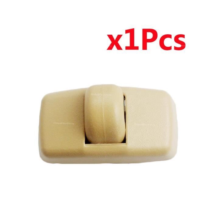 2 Clips De Fixation Pour Pare-soleil - Référence 4F0857561 - Compatible Audi A6 C6, Volkswagen Passat B7 - Gris/beige