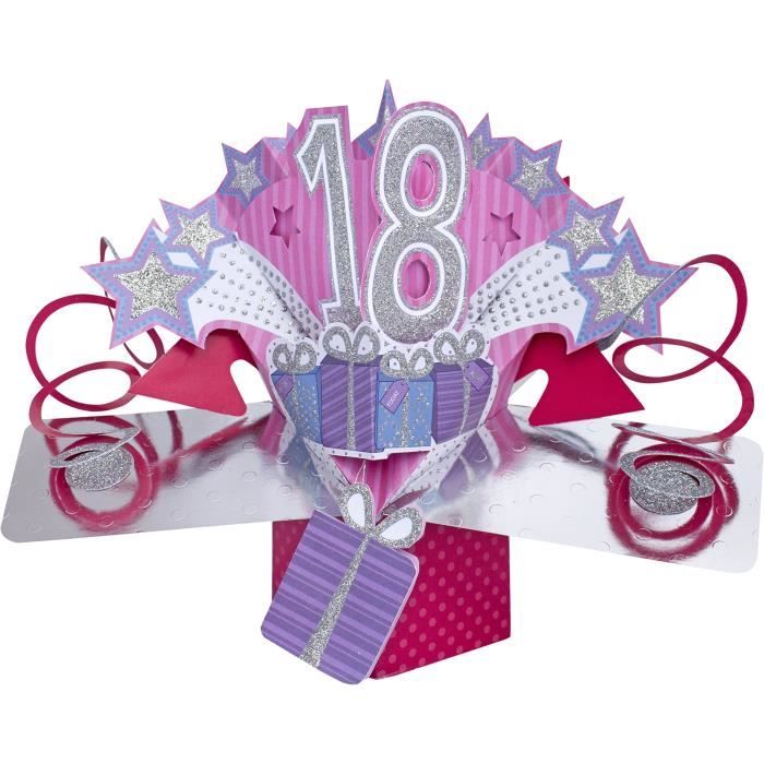 Suki Gifts International Carte D Anniversaire Pop Up 18 Ans