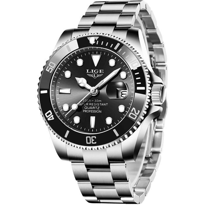Montre lige shop homme prix