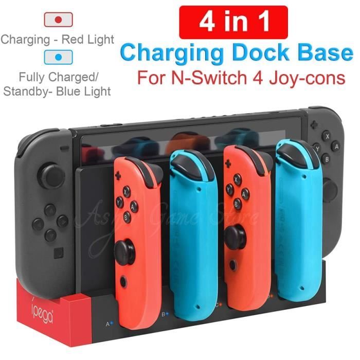 Station de charge Nintendo Switch - Station d'accueil pour chargeur Joy-Con  - 4