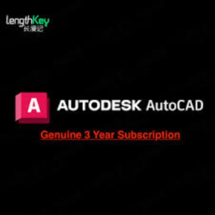 Logiciel – Autodesk – AutoCAD – 3 ans de souscription – 2021/2024 – 100% officiel