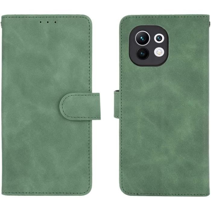 Cover per Xiaomi 11 Lite, Custodia Flip Pelle Leather