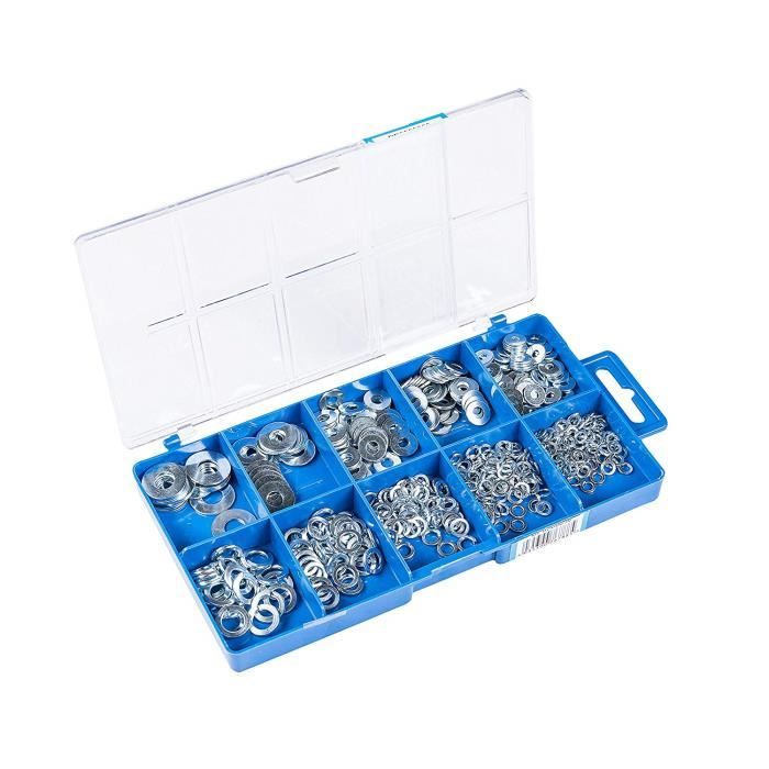 Connex Kit de rondelle plate et de serrure (500 pièces) - DP8500056