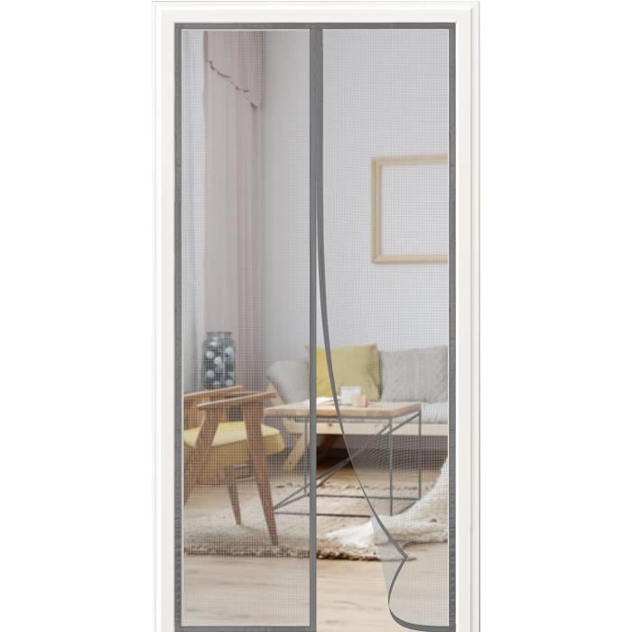 Moustiquaire Porte Magnétique, 125 X 185 Cm Rideau Moustiquaire