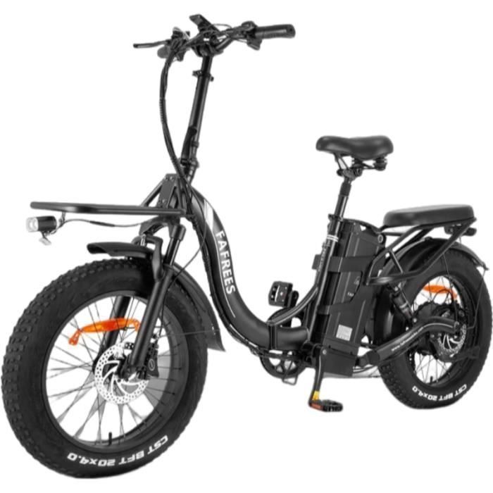 velo electrique Fafrees F20 X-Max Autonomie 140km Moteur 750W double suspension 20 pouces Fat bike Batterie 48V30Ah Noir