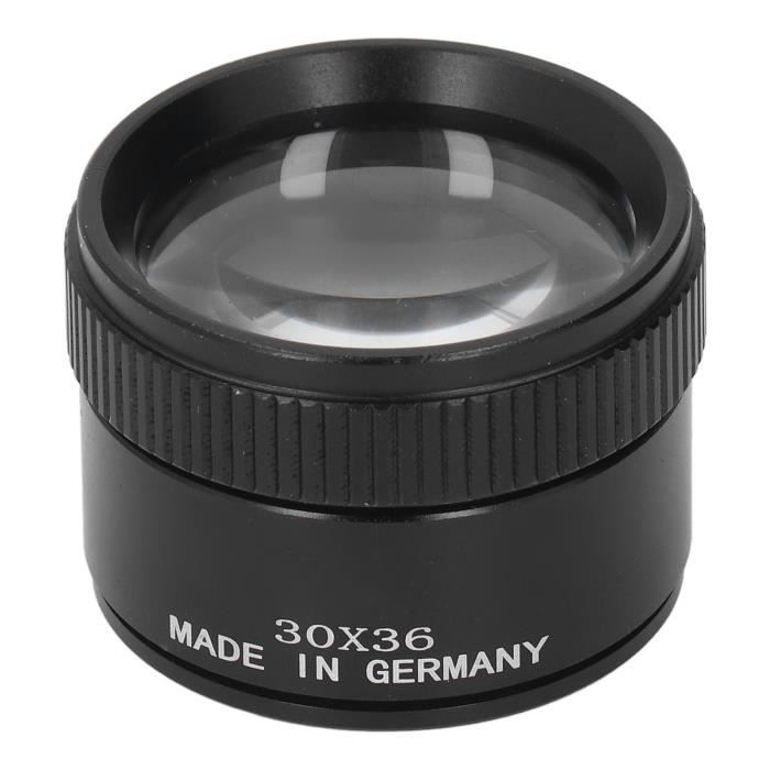 Loupe De Bijoutier 5x 10x 15x 20x - Lentille En Verre, Noire, Portable, Pour Horlogerie Et Joaillerie