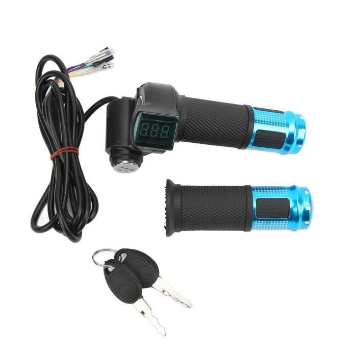 DUOKON 1 Paire De Poignées De Guidon D'accélérateur Pour Vélo électrique E-Bike (blanc 3