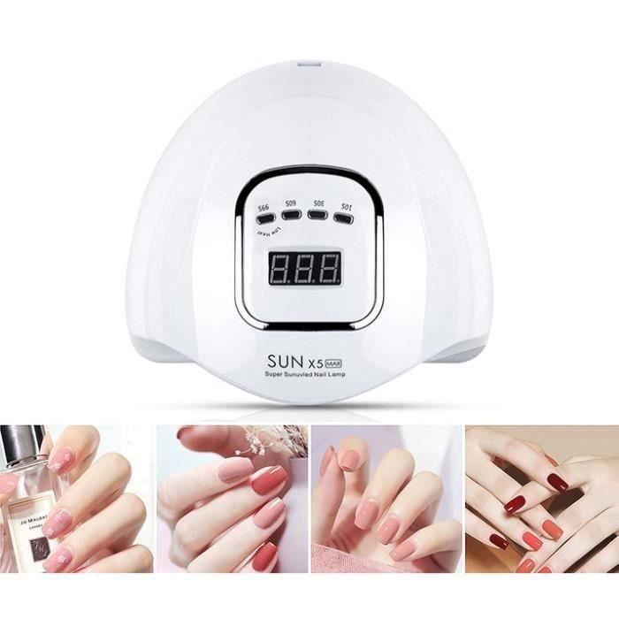 Lampe UV LED 120W Professionnelle Pour Séchage Ongles - Sèche-ongles Gel Et Vernis Semi-permanent - Blanche