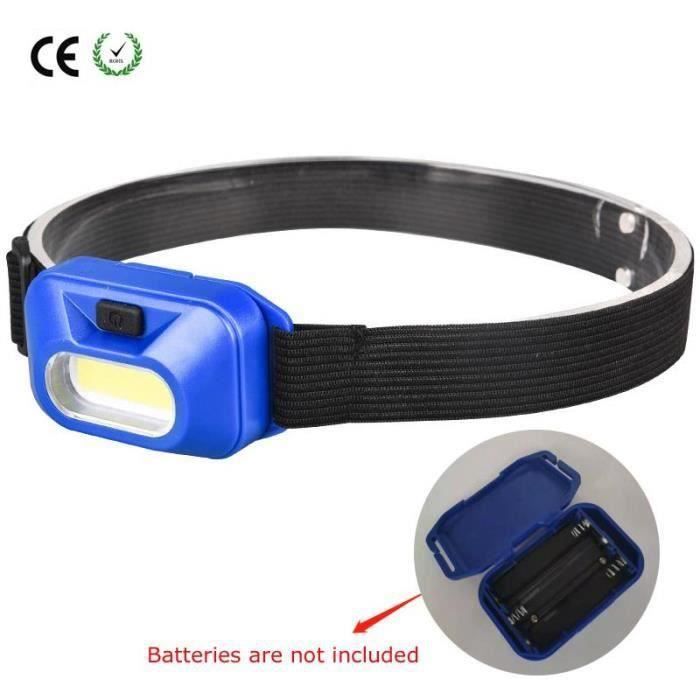 Lampe frontale LED avec tête inclinable pour Camping Randonnée