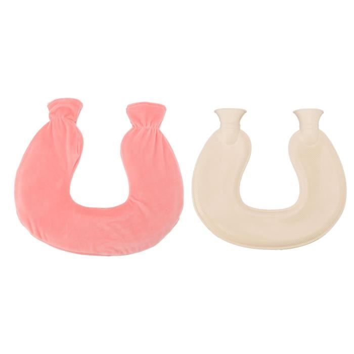 Bouillotte Cervicale Et épaules - Capacité 1,2 L Avec Housse Polaire | Pour Douleurs Nuque, Règles, Relaxation - 7