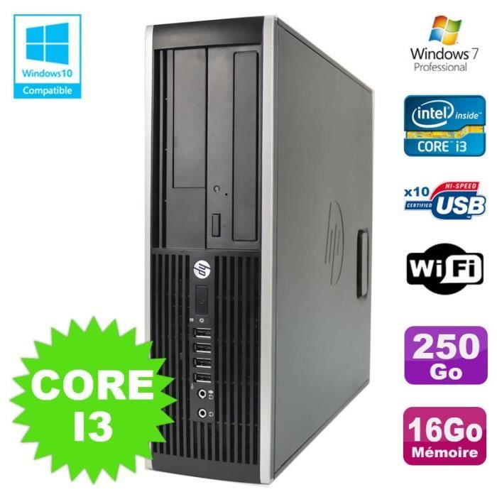PC HP Elite 8200 SFF Intel Core I3 3.1GHz 16Go Disque 250Go DVD WIFI W7 Reconditionné -  reconditionné disponible sur Cdiscount Seconde Vie