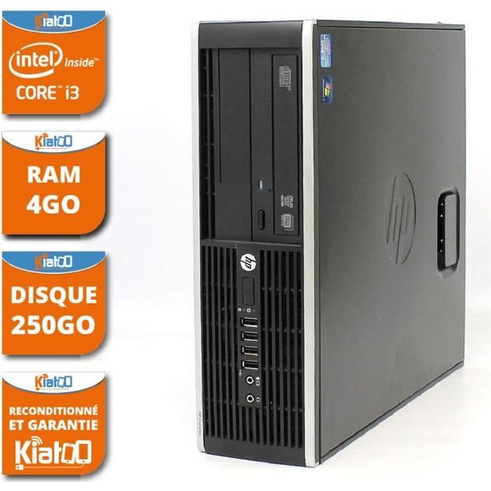 Vente Ordinateur de bureau ordinateur de bureau HP elite 8200 core I3 4go ram 250 go disque dur ,pc de bureau reconditionné ,windows 7 pas cher