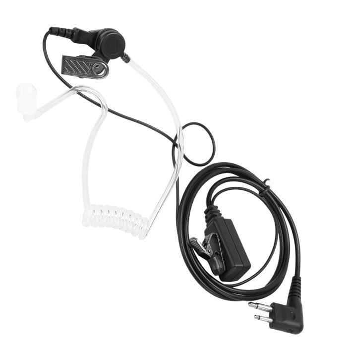 EJ.life écouteur Radio Bidirectionnel Casque Talkie Walkie Avec Microphone Tube Acoustique PPT