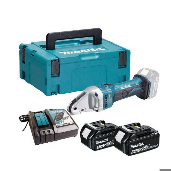 Makita DJS161RTJ - à main - BJS101ZJ Cisaille à tole sans fil 18V en coffret MAKPAC avec 2batteries 4Ah Chargeur 280 wattsW 18