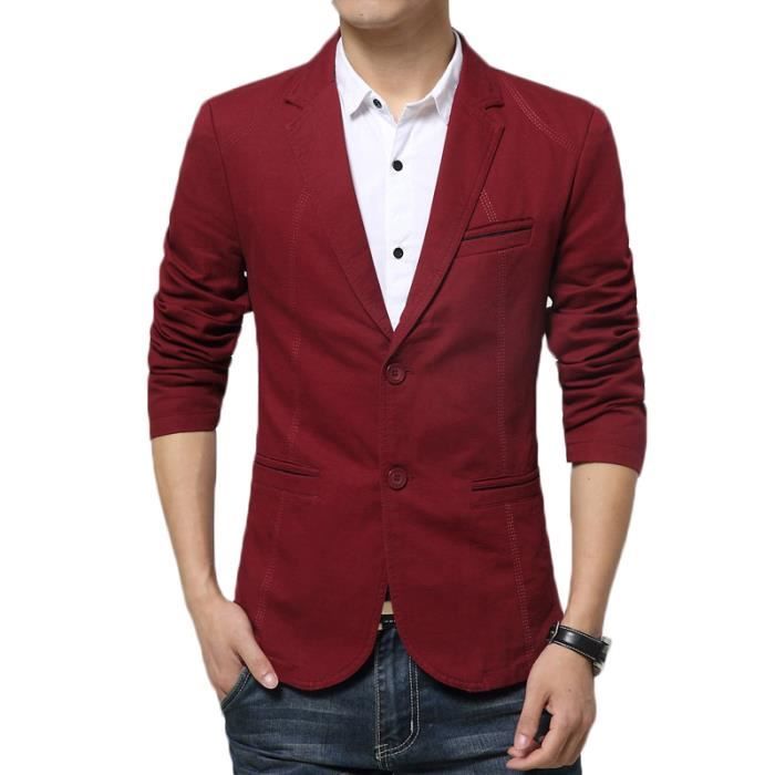 Blazer homme rouge deals
