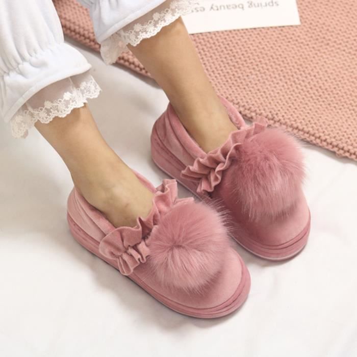 Pantoufle femme chaude clearance