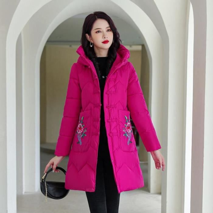 Manteau hiver rose femme sales