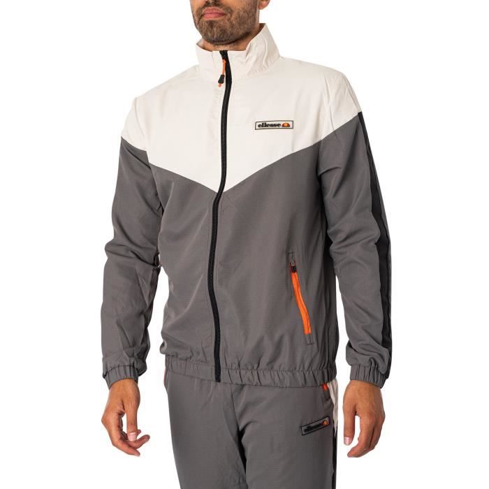 Veste de survetement Ellesse Tomana Homme Beige Poches zippees et ourlet elastique