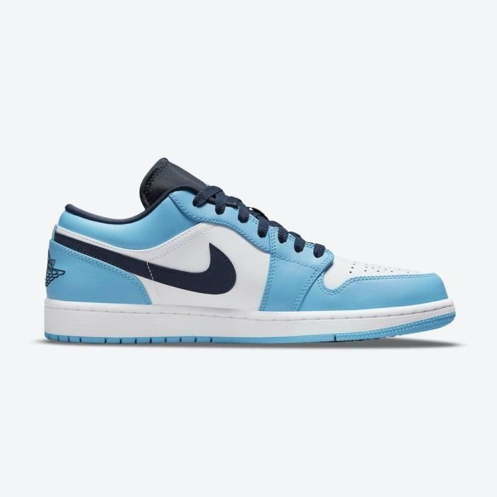 Baskets Air Jordan 1 Unc (2021) - NIKE - Homme - Blanc / bleu / noir - Bleu