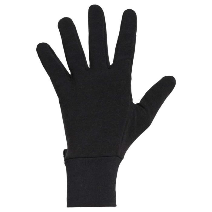 gants de ski homme icebreaker sierra - noir - respirant - conception mise à jour