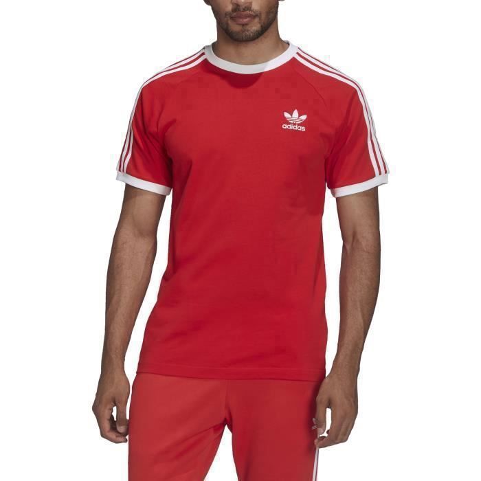 T shirt adidas homme rouge best sale