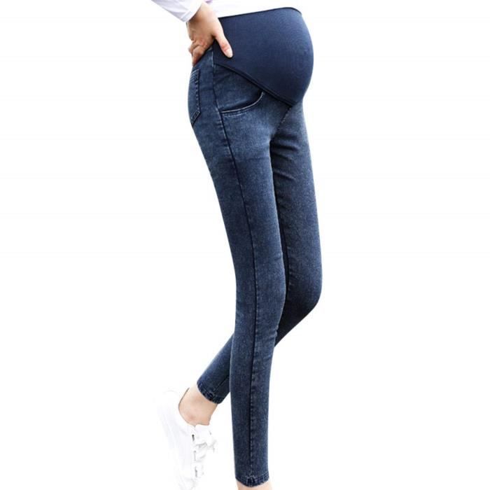 Jean skinny pour femme stretch pantalon élastique pour pantalon