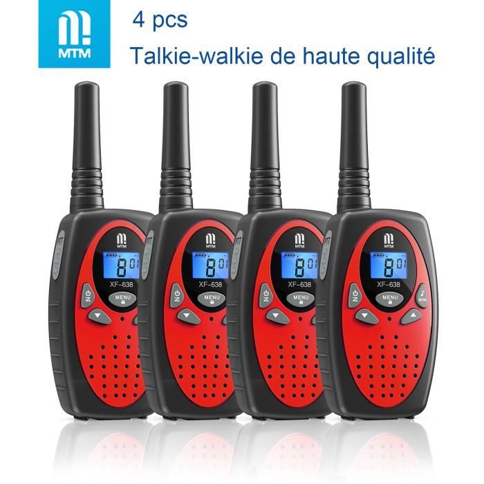 Retevis RT21 Talkie Walkie Longue Portée, Rechargeable Ham Radio pour  Adultes, Professionnels Portable Radio Bidirectionnelle pour Camping