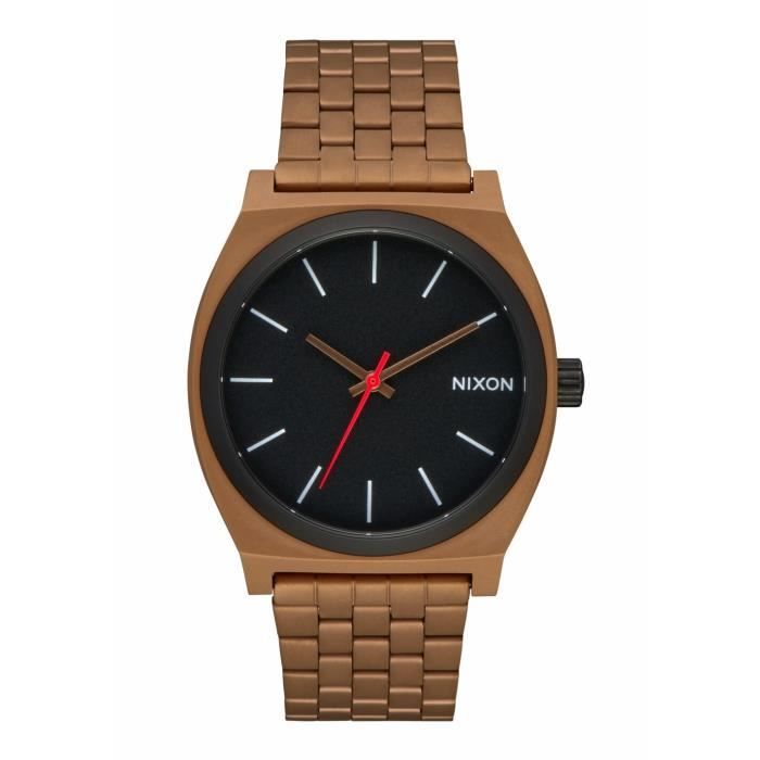 Montre Femme Nixon Time Teller - Réf. A509-1884 - Boîtier Noir élégant - Neuf Avec étiquettes