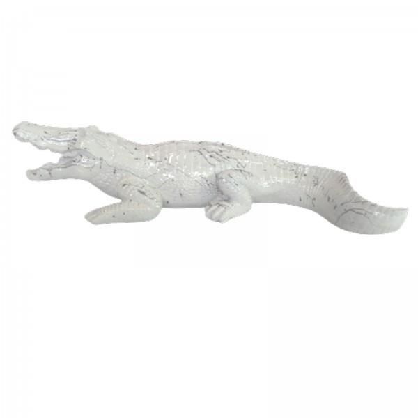 Statue Décorative Tête De Crocodile En Résine - Style Trash - Hauteur 18 Cm - Neuf Réf. 3510