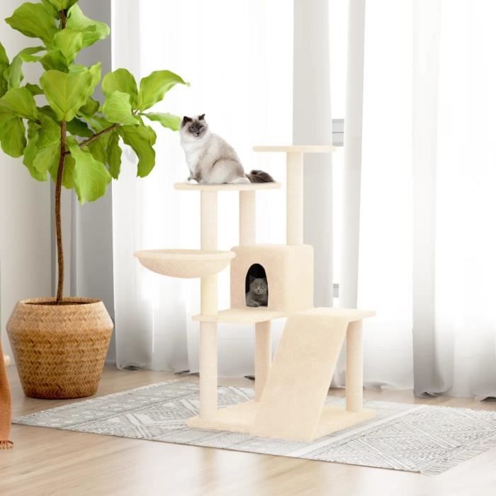 Meilleurs prix pour Arbre à chat - SALUTUYA - BD2506 - Crème - Bois d'ingénierie - Sisal - 94 cm