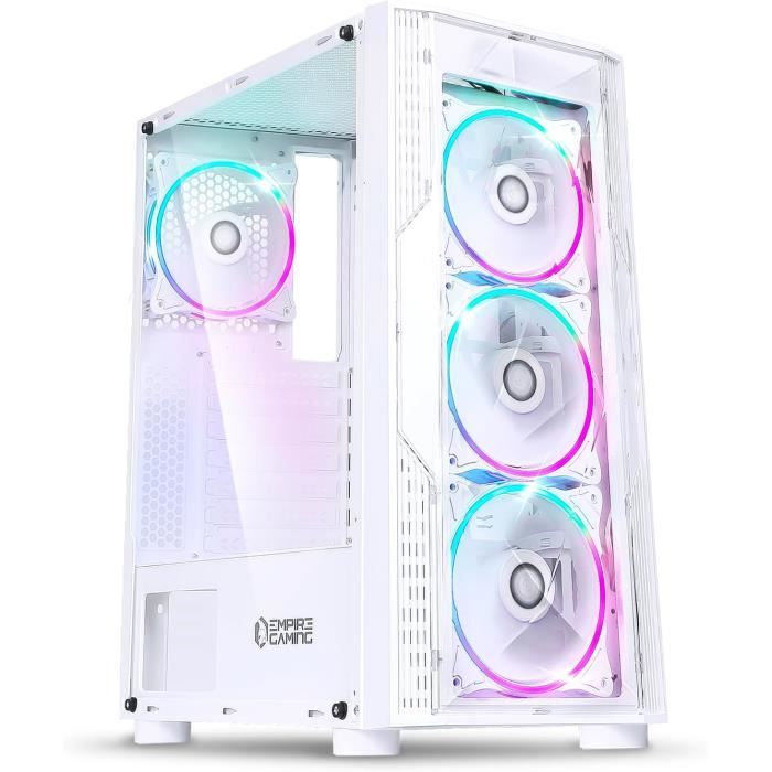 Boitier Pc Gamer Diamond - Argb Moyenne Tour Atx-Itx - Façade Plexiglas ...