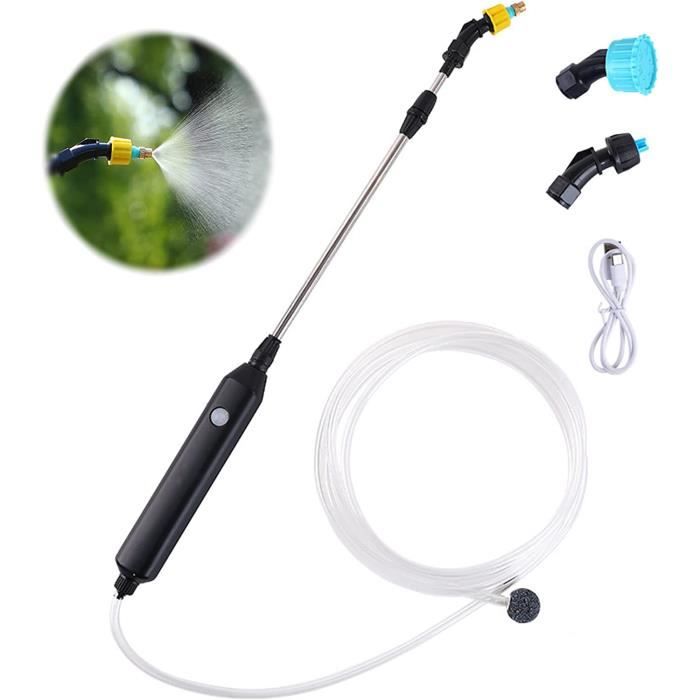 Pulvérisateur Électrique DOUBFIVSY Pour Jardin - 3 Buses, 3M Tuyau, USB, 3 Vitesses - Arrosage, Engrais, Nettoyage