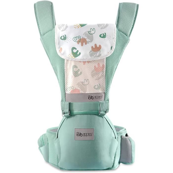 Porte-bébé Ergonomique Avant/arrière - Pour Nouveau-né à 36 Mois (max 20 Kg) - Tissu Coton Et Maille Respirant - Gris - 10