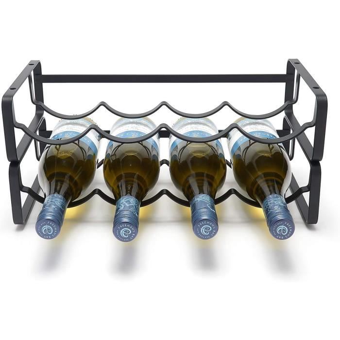 Porte-Bouteilles Empilable À Double Couche, Décoration De Pour Placard